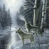 Puzzle Wolves by Moonlight