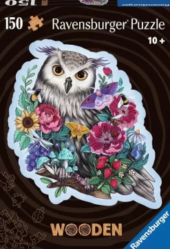 Puzzle Wooden outline puzzle: Mysterious Owl