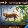Puzzle Wooden puzzle: Jungle Tiger