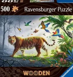 Puzzle Wooden puzzle: Jungle Tiger