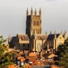 Puzzle Worcester Cathedral viewed from Fort Royal Park