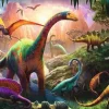 Puzzle World of dinosaurs