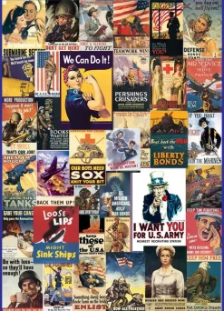 Puzzle World War I and II Vintage Posters