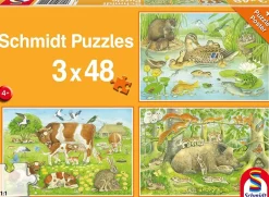 Puzzle 3x48 Animal Family