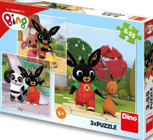 Puzzle 3x55 Bing a jeho kamaráti