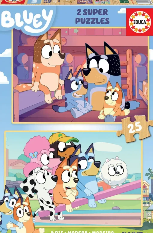 Puzzle 2x25  Bluey