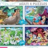 Puzzle 4x Disney Fairy Tale Puzzle