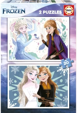 Puzzle 2x20 Frozen: 慕adové krá木ovstvo