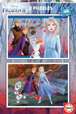 Puzzle 2x48 Frozen, Ice Kingdom
