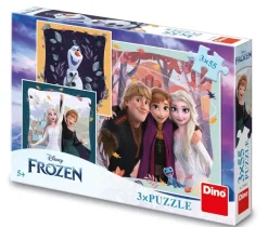 Puzzle 3x55 Frozen: Radostná jese艌