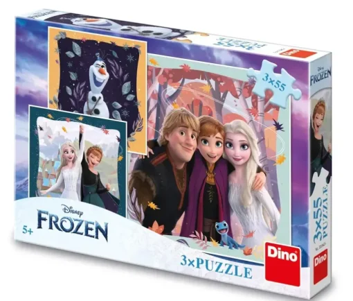Puzzle 3x55 Frozen: Radostná jese艌