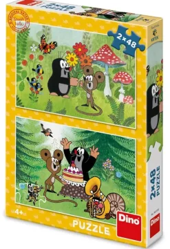 Puzzle 2x48 Krtko: Oslava