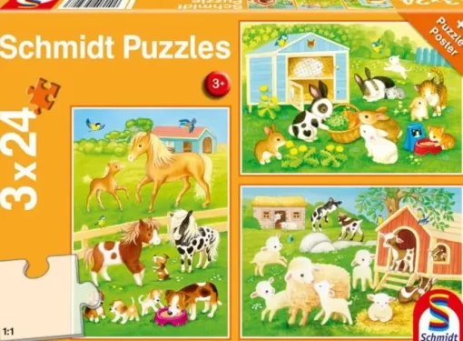 Puzzle 3x24 My Farmyard Friends
