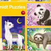 Puzzle 3x24 Panda, Lama, Sloth