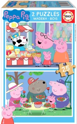Puzzle 2x25 Piglet Peppa