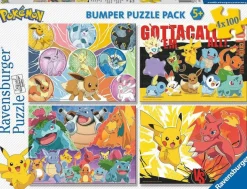 Puzzle 4x100 Puzzle Pack: Pokémon