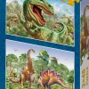 Puzzle 2x48 Súboj dinosaurov