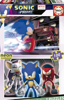 Puzzle 2x100 Sonic prime neon