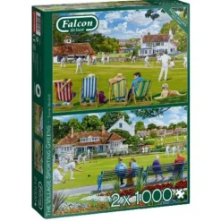 Puzzle 2x1000 The Village Sporting Greens