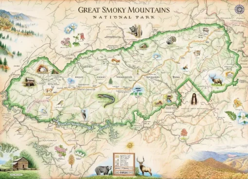 Puzzle Xplorer Maps - Great Smoky Mountains