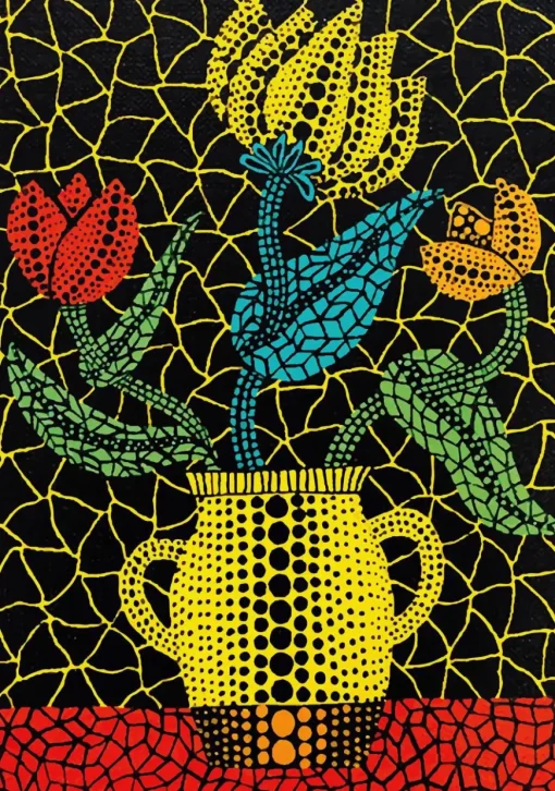 Puzzle Yaomi kusama: Flowers